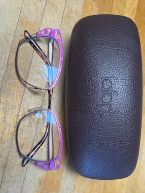 Jean Lafont Paris Maud Glasses with Pink Metal Frame
